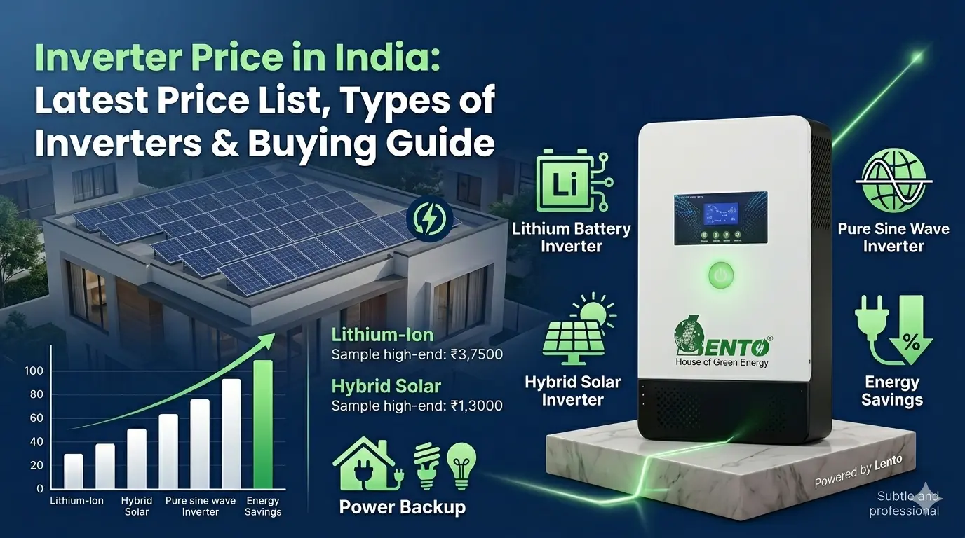 Inverter Price in India: Price List by Capacity, Type & Battery